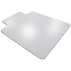 Tapis de chaise bureau dépôt arrondi avec partie avant transparente