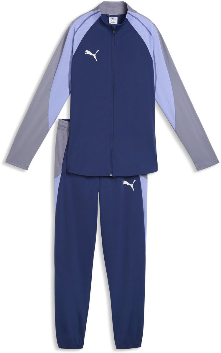 Puma individualblaze tracksuit women's tracksuit - blue jewel- white-intense lavender