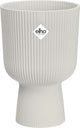 Elho vibesfold coupe 14 - pot de fleur d'intérieur - 100% plastique recyclé - ø 13,9 x h 21,0 cm - blanc soie