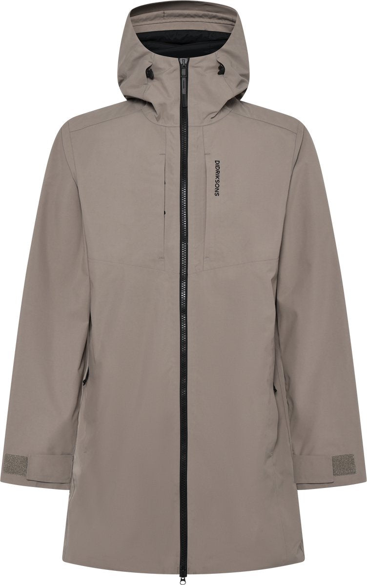 Didriksons sören usx parka veste d'extérieur unisexe - marron cendré