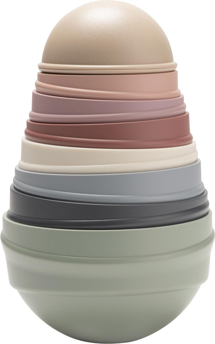 Tour oscillante Bibs - tour d’empilage - arc-en-ciel pastel