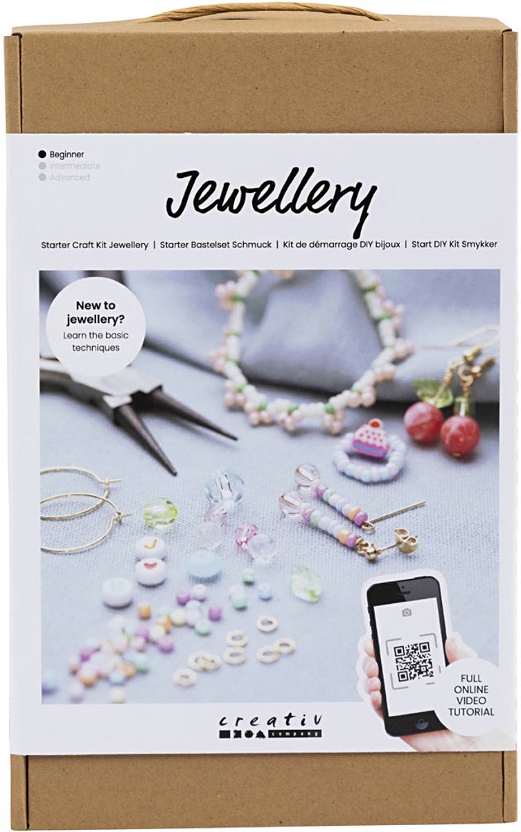 Creativ Company Starter Hobbyset Bijoux avec des perles