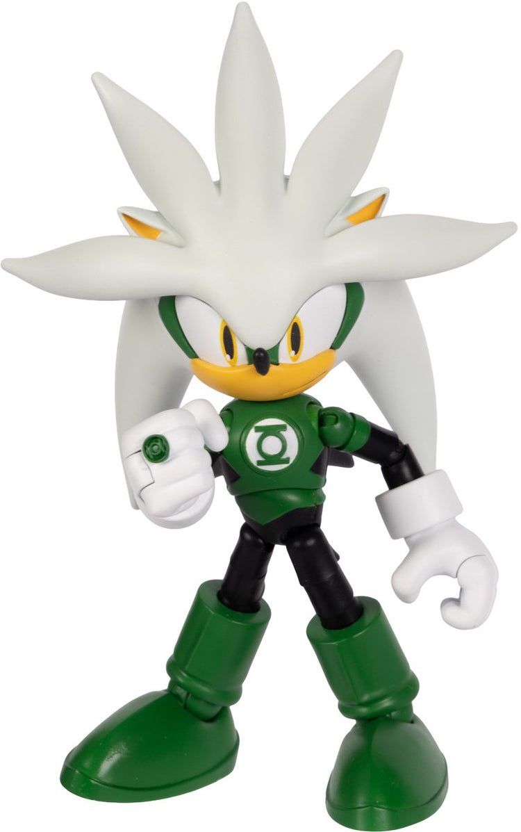 Jakks Sonic DC Figurine 13 cm Argent Cendre Vert Lanterne