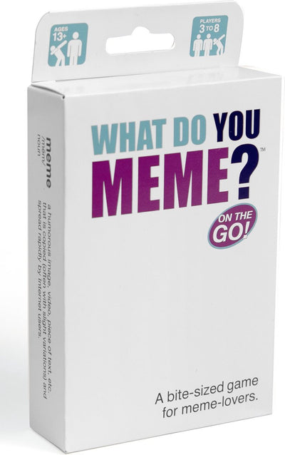 Qu'est-ce que tu meme ? - jeu de société pour adultes - édition de voyage édition de poche - anglais