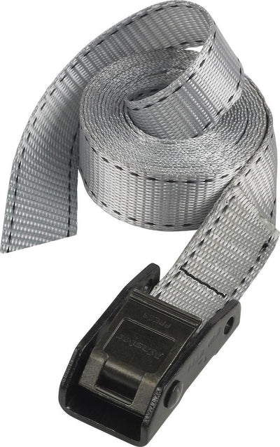 Sangle de tension Masterlock - 5m x 25mm - avec pince en plastique - gris - 3112eurdat