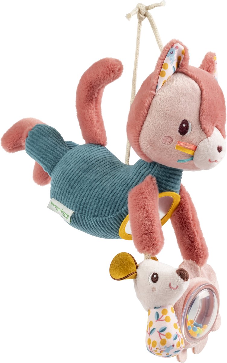 Lilliputiens - action nomade - peluche de jeu multifonction - Jeanne le chat