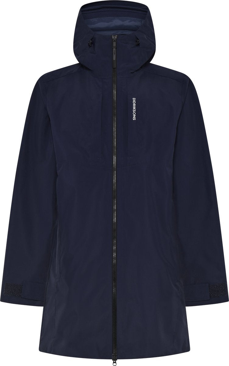 Didriksons sören usx parka veste d'extérieur unisexe - bleu nuit foncé