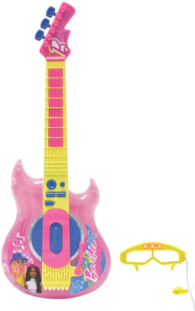 Lexibook barbie guitare électronique éclairante avec microphone en forme de lunettes