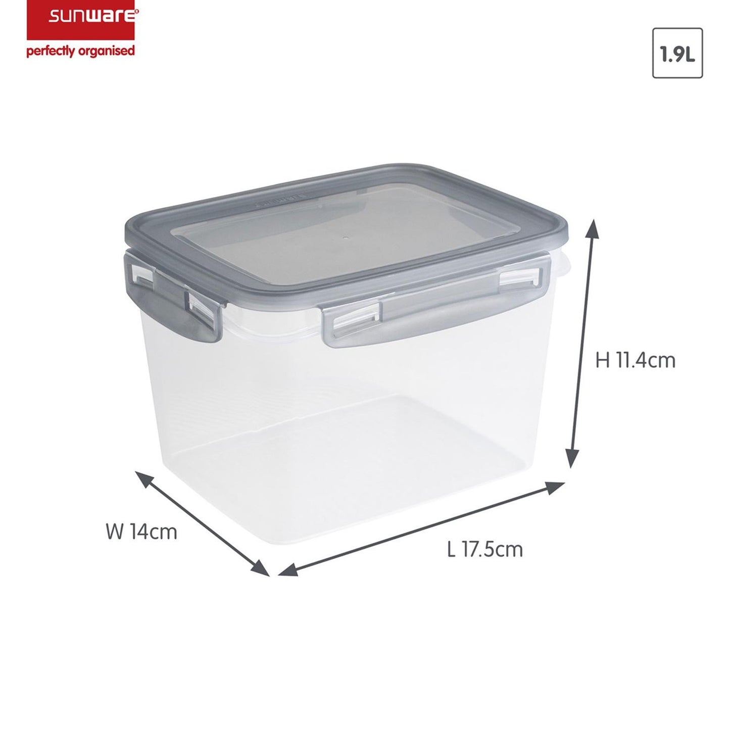 Boîtes de congélation Sunware club cuisine 1,9l