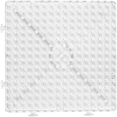 Creativ company plaque de base, grand carré, taille 15x15 cm, jumbo, transparente, 1 pièce