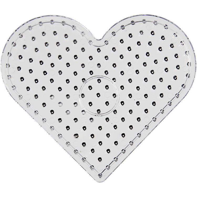 Creativ company plaque de base, coeur, jumbo, transparente, 5 pièces 1 boîte