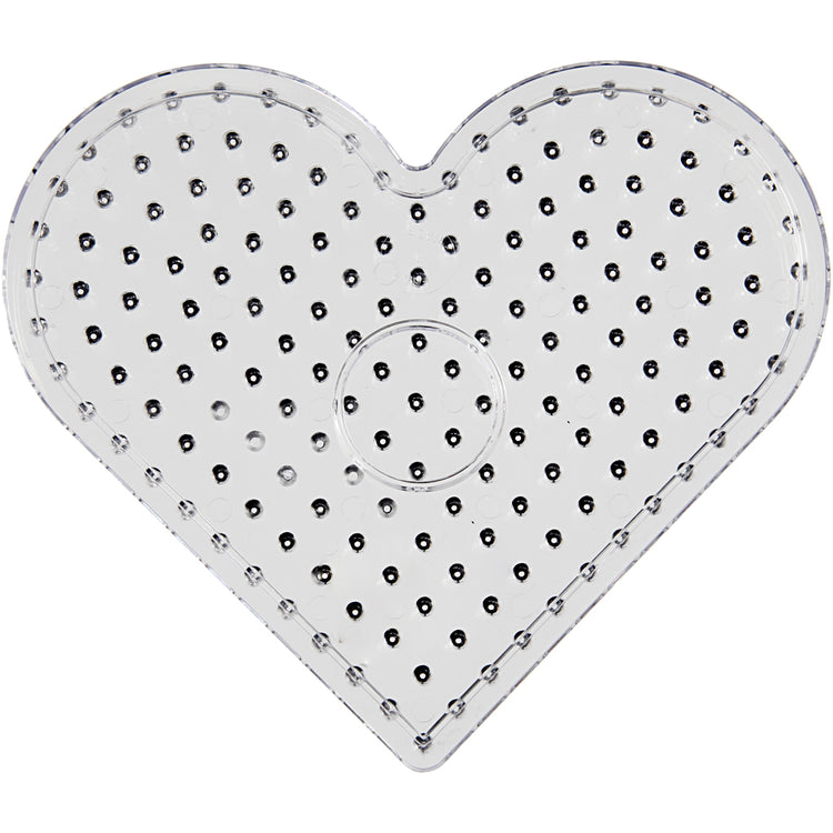 Creativ company plaque de base, coeur, taille 17,5x17,5 cm, jumbo, transparente, 1 pièce