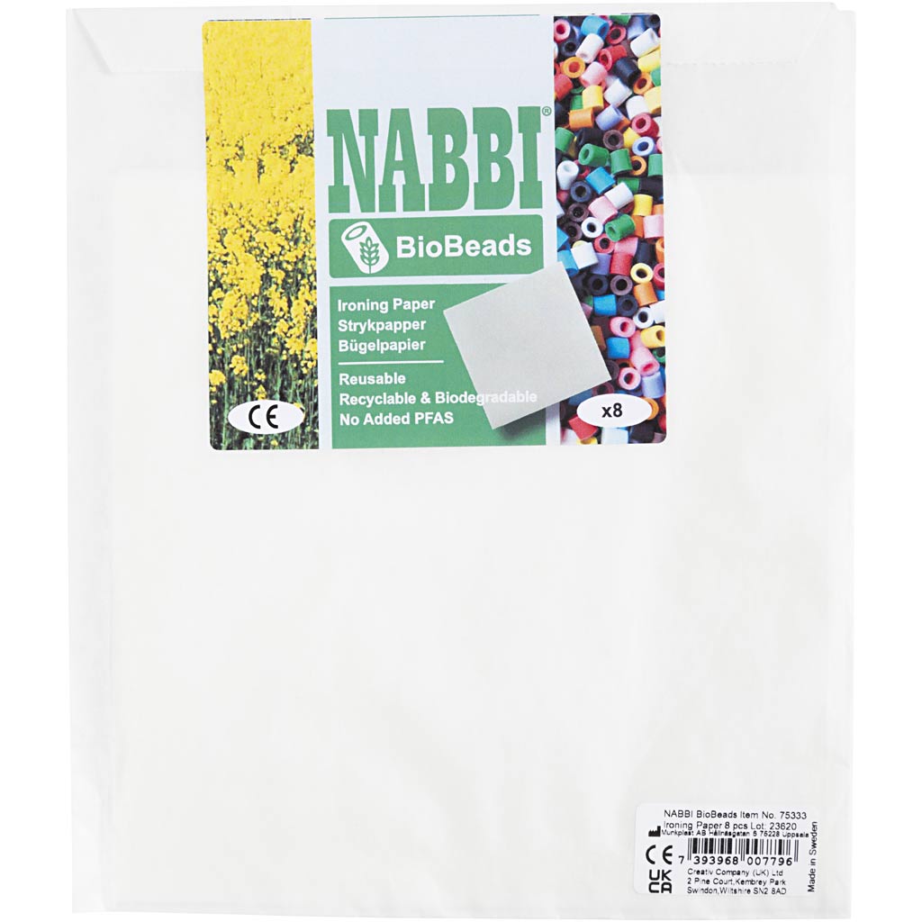 Papier de repassage transparent, 8 feuilles