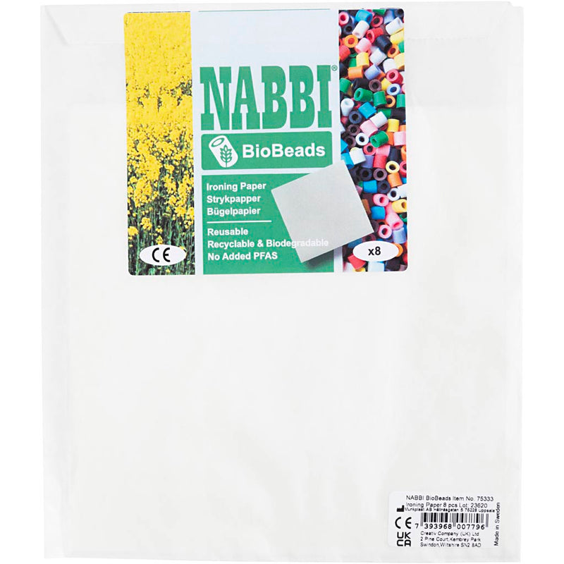 Papier de repassage transparent, 8 feuilles