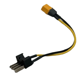 Motinova motinova e-vélo de batterie de batterie Cable adaptateur 20 cm jaune-noir xt60h-m