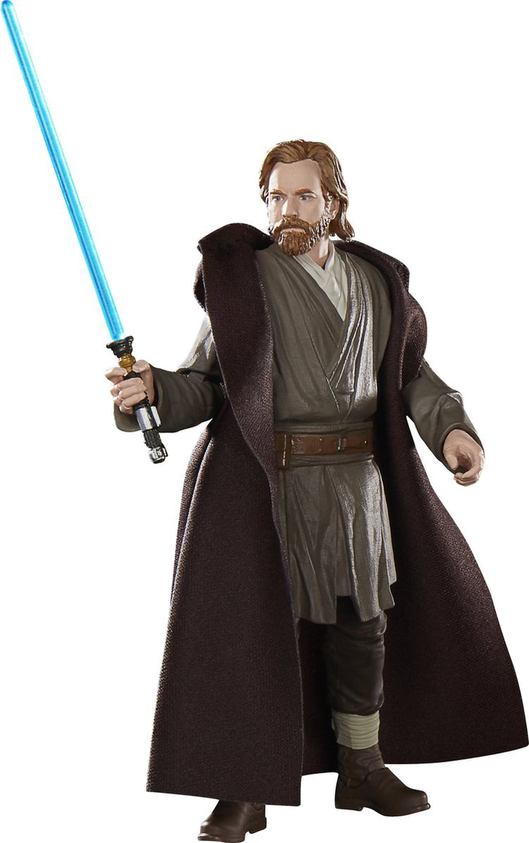 Disney hasbro star wars figurine obi-wan kenobi (jabiim) - série noire 2022 15 cm multicolore