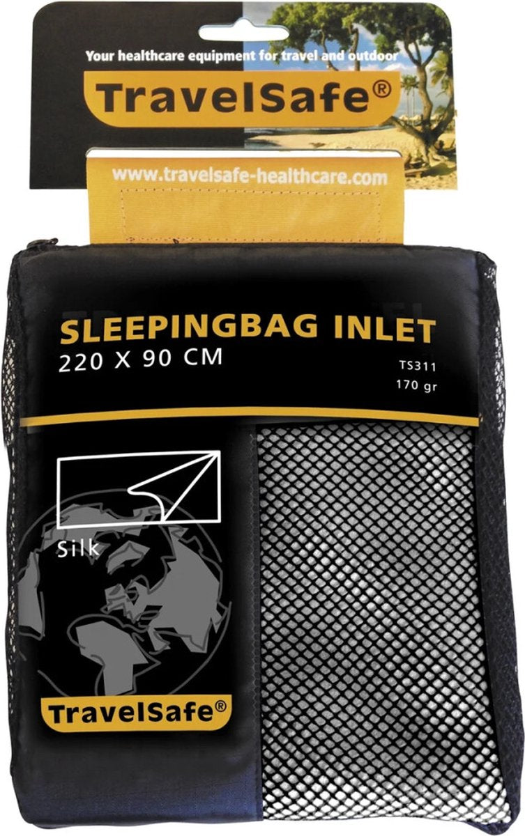 Entrée de soie Travelsafe - couverture - 1pers. - blanc naturel