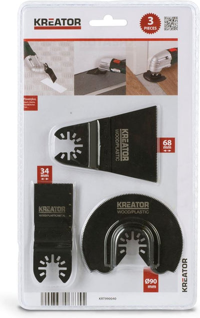 Kreator - accessoires - krt990040 - ensemble d'accessoires multi-outils - 3 pcs.