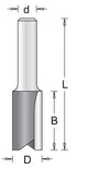 Fraise à rainurer Hikoki tige 6 mm = 8 mm