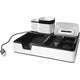 Organisateur de bureau monolithe noir et blanc