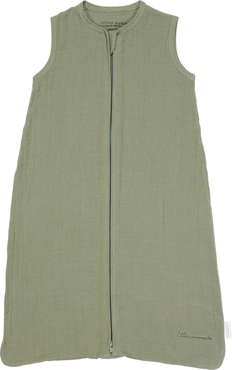 Little Dutch sac de couchage été hydrophile 90 cm - vert - Little Farm