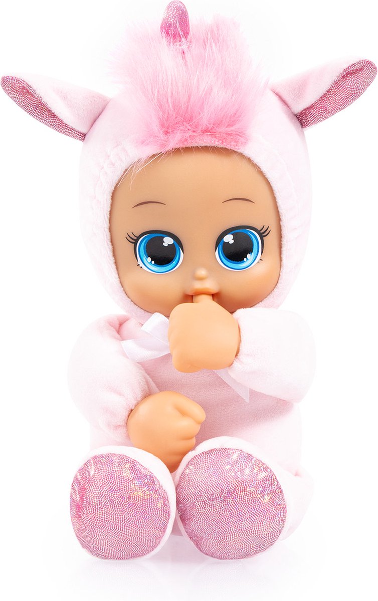 Design Bayer - poupée bébé licorne amusante en rose