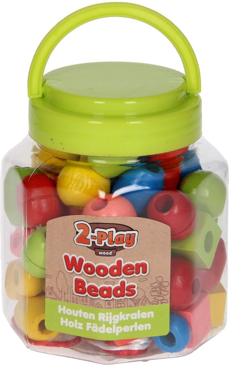 Ensemble de perles en bois, 72e.