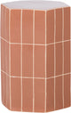 Table d'appoint décorative Woood plu - céramique - vieux rose - 54x38x32