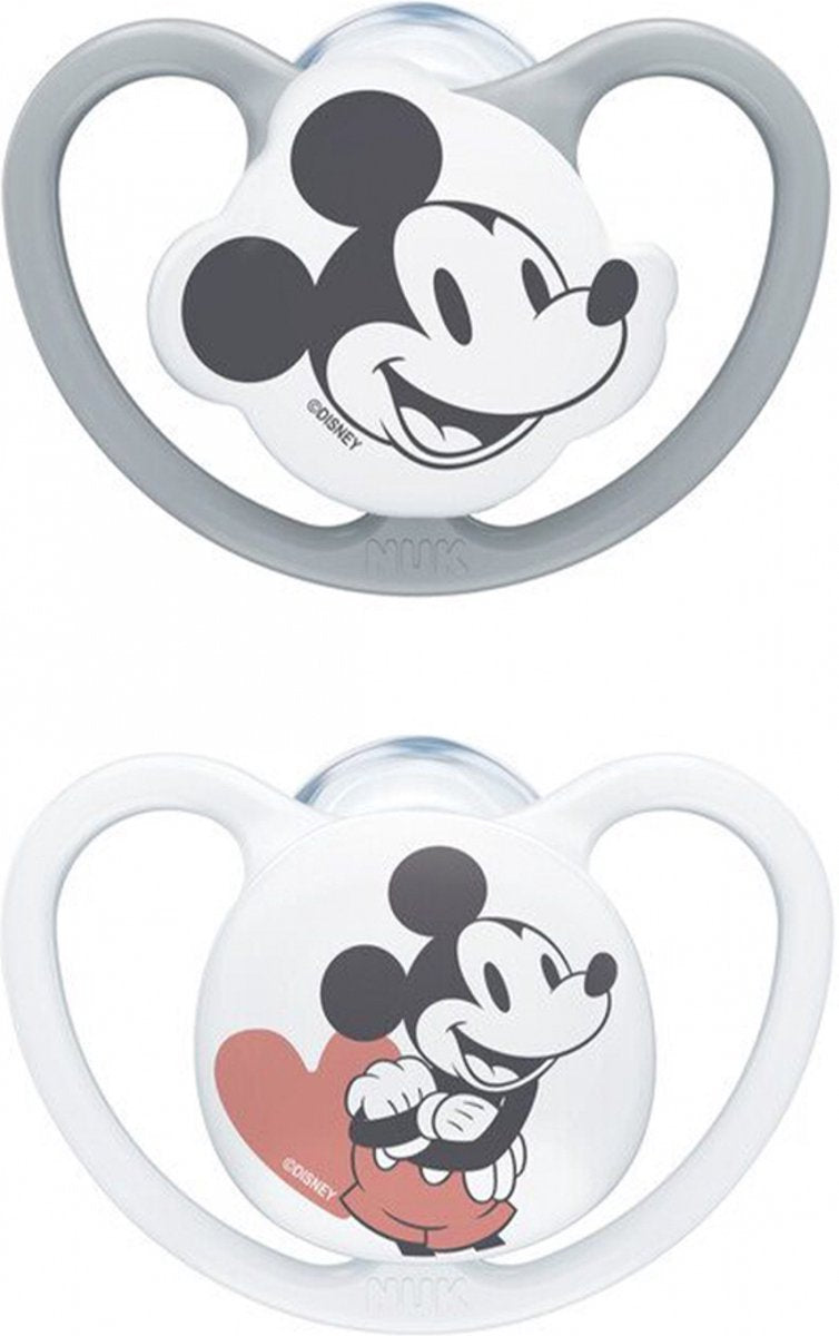 Nuk lot de 2 sucettes space mickey - 6-18 mois