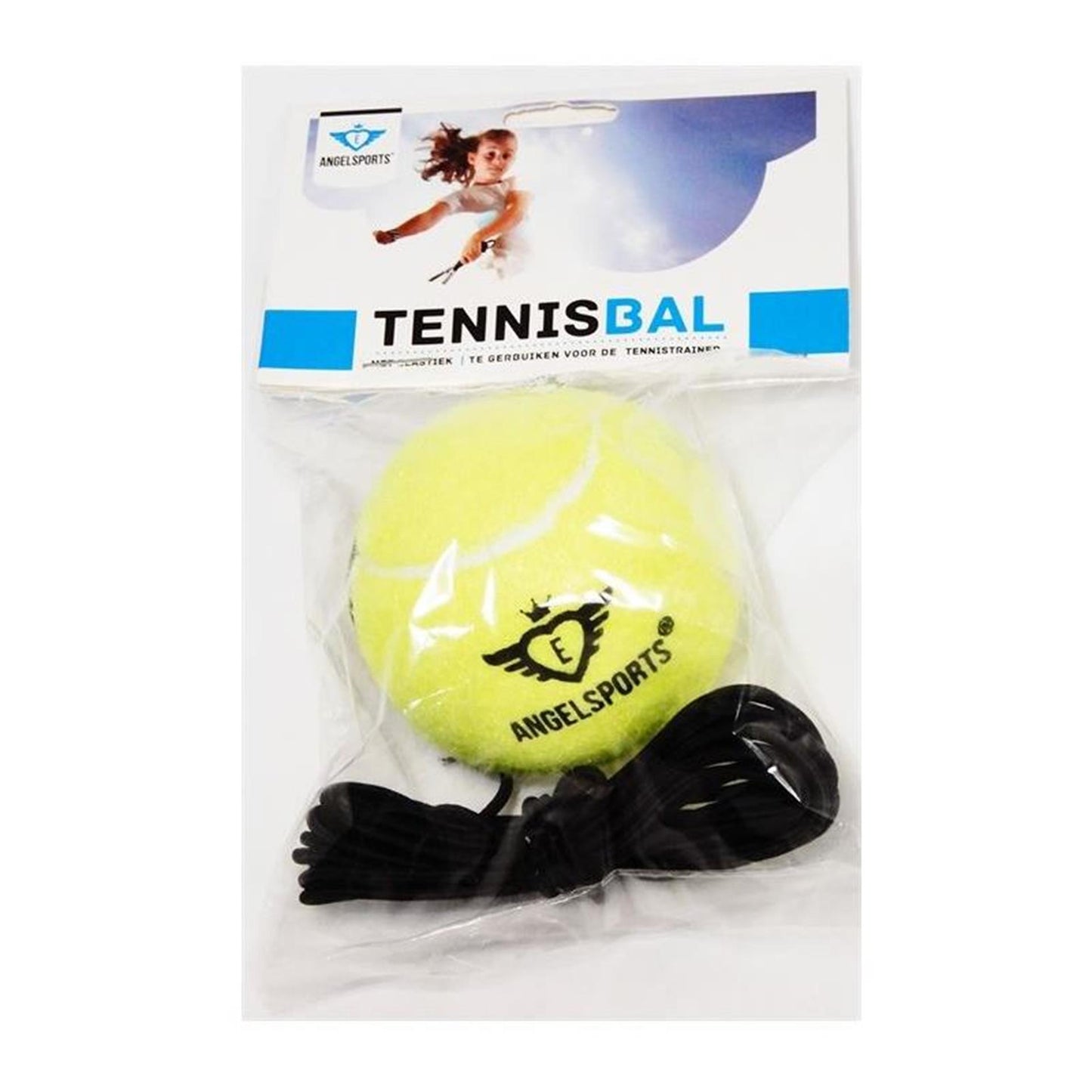 Boule de tennis avec élastique