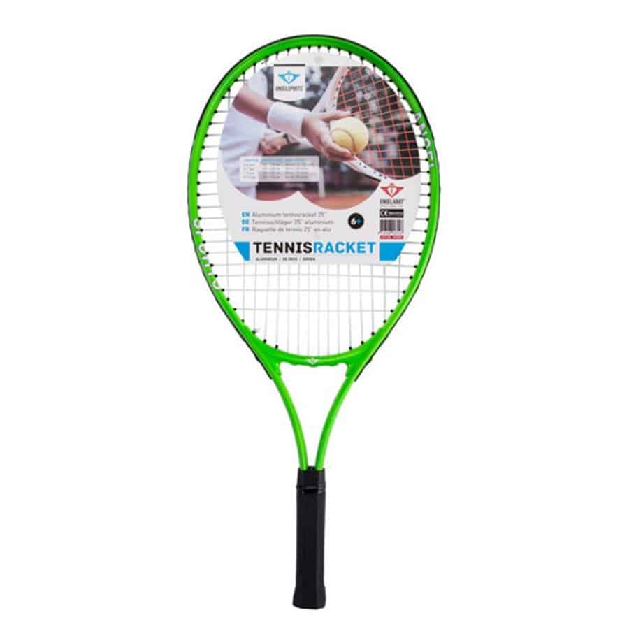 Racket de tennis Engelhart Green en aluminium de 25 pouces