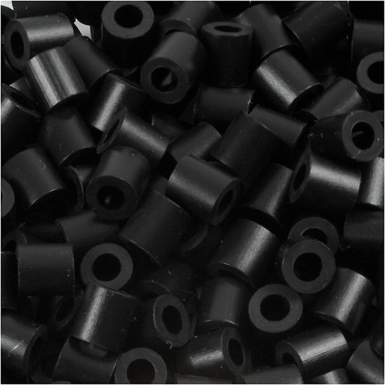 Perles photo Nabbi, taille 5x5 mm, diamètre intérieur 2,5 mm, moyen, noir (1), 6000 pièces 1 boîte
