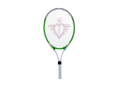 Racket de tennis avec couverture et 2 balles vertes