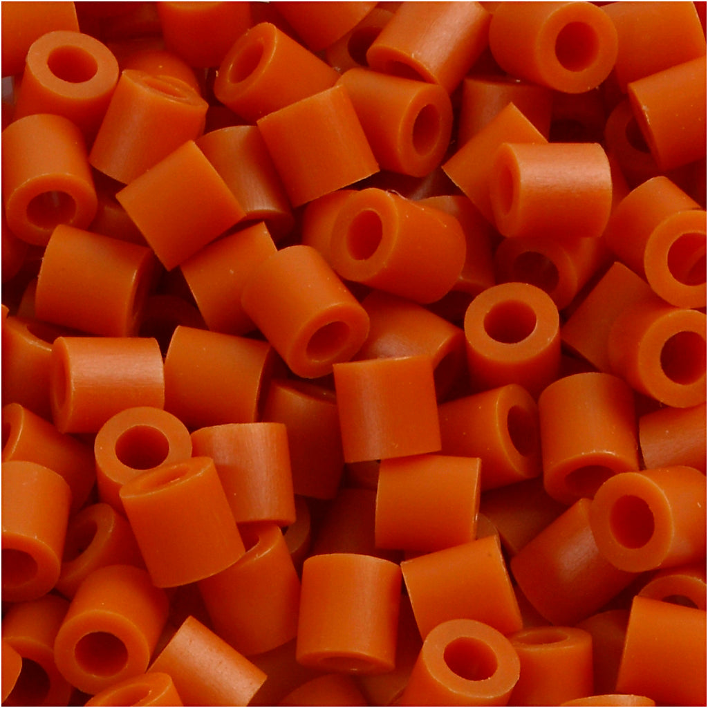 Perles photo Nabbi, taille 5x5 mm, diamètre intérieur 2,5 mm, moyen, rouge-marron (5), 6000 pièces 1 boîte