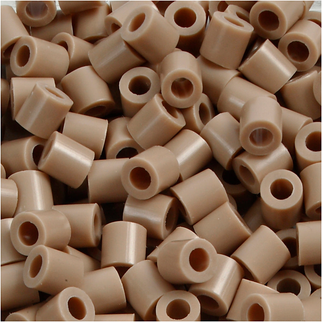 Perles photo Nabbi, taille 5x5 mm, diamètre de trou 2,5 mm, moyen, beige (6), 6000 pièces 1 boîte