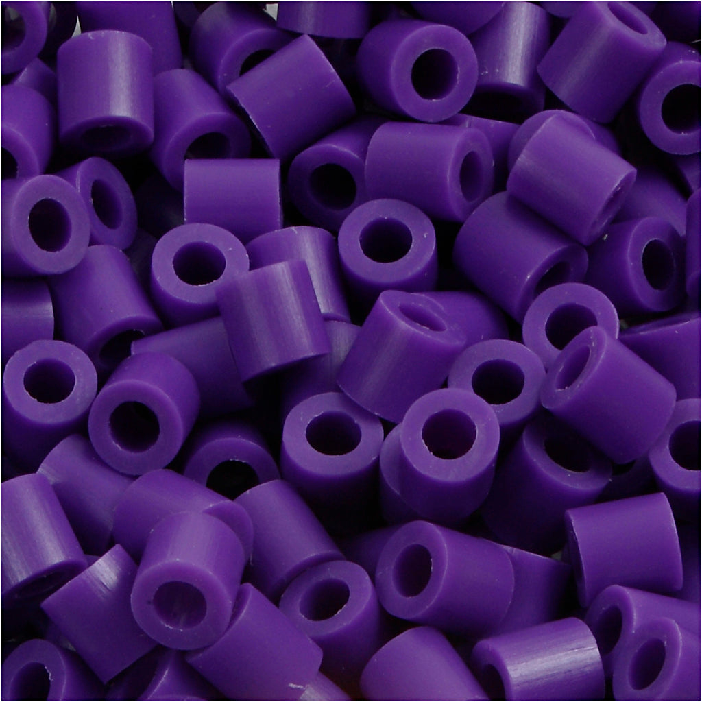 Perles photo Nabbi, dim. 5x5 mm, diamètre intérieur 2,5 mm, moyen, violet foncé (11), 1100 pièces 1 boîte