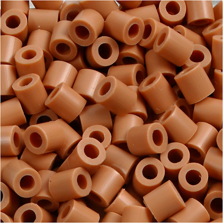 Perles photo Nabbi, taille 5x5 mm, diamètre du trou 2,5 mm, moyen, marron clair (20), 6000 pièces 1 boîte