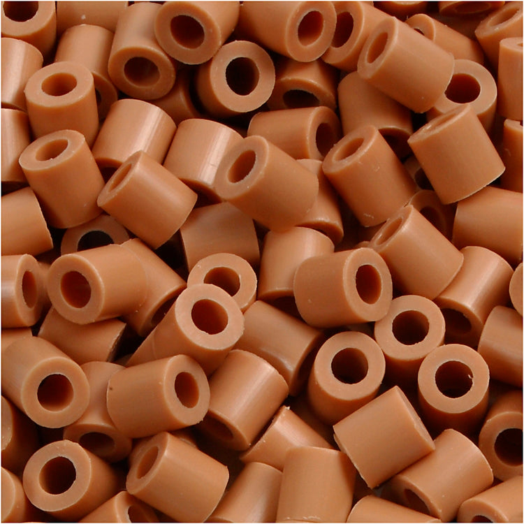 Perles photo Nabbi, taille 5x5 mm, diamètre intérieur 2,5 mm, moyen, marron clair (20), 1100 pièces 1 boîte