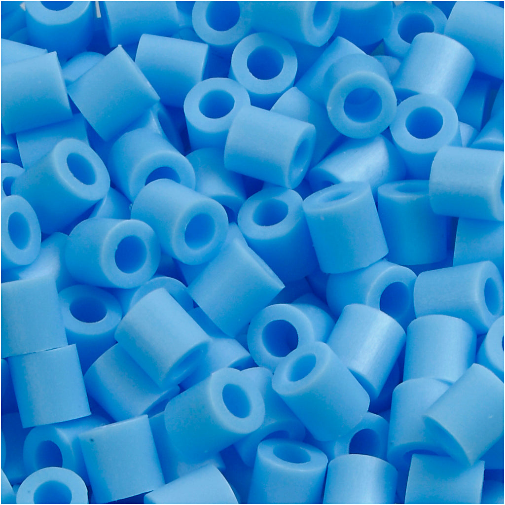 Perles photo Nabbi, taille 5x5 mm, diamètre intérieur 2,5 mm, moyen, bleu pastel (23), 6000 pièces 1 boîte