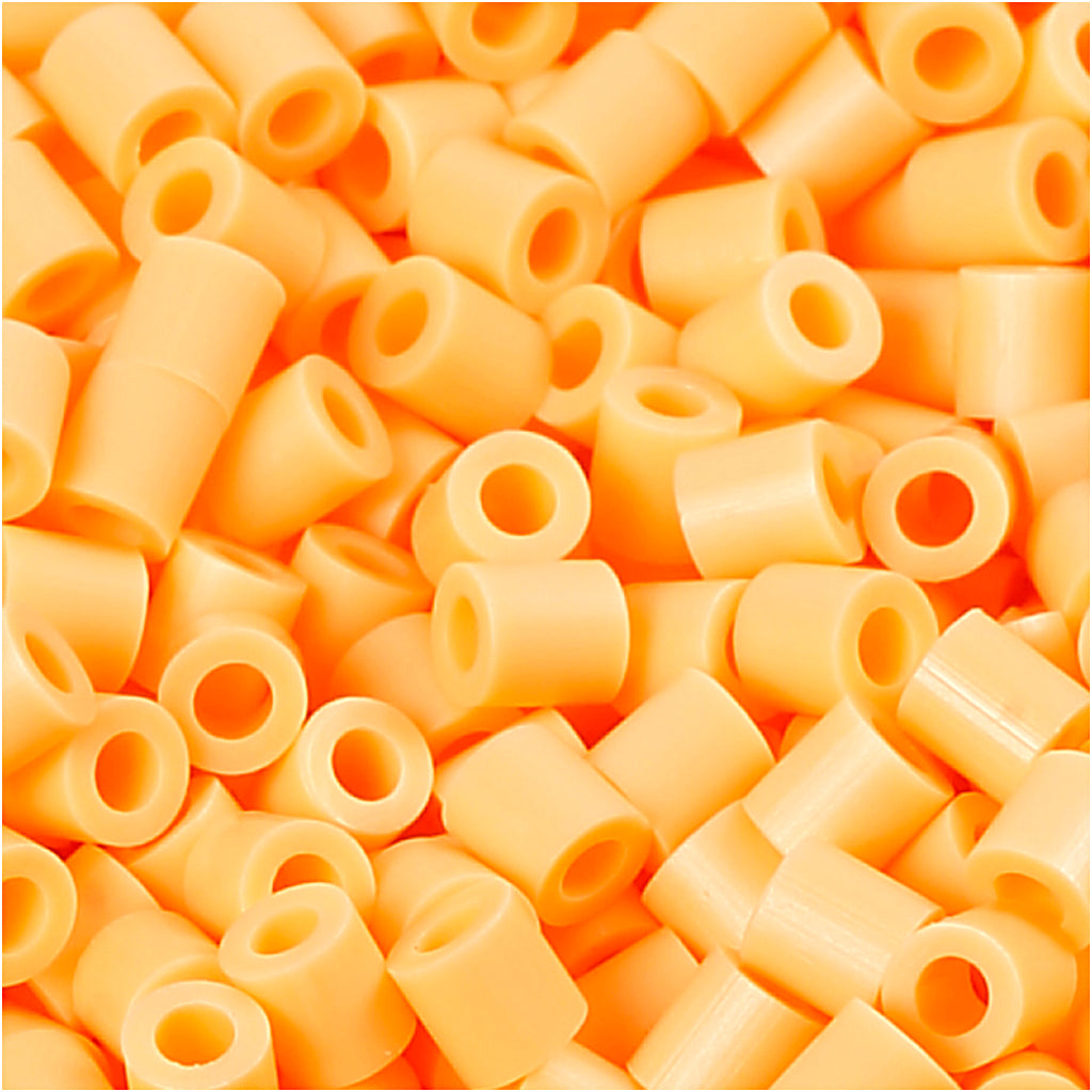Perles photo Nabbi, taille 5x5 mm, diamètre intérieur 2,5 mm, moyen, orange clair (26), 1100 pièces 1 boîte
