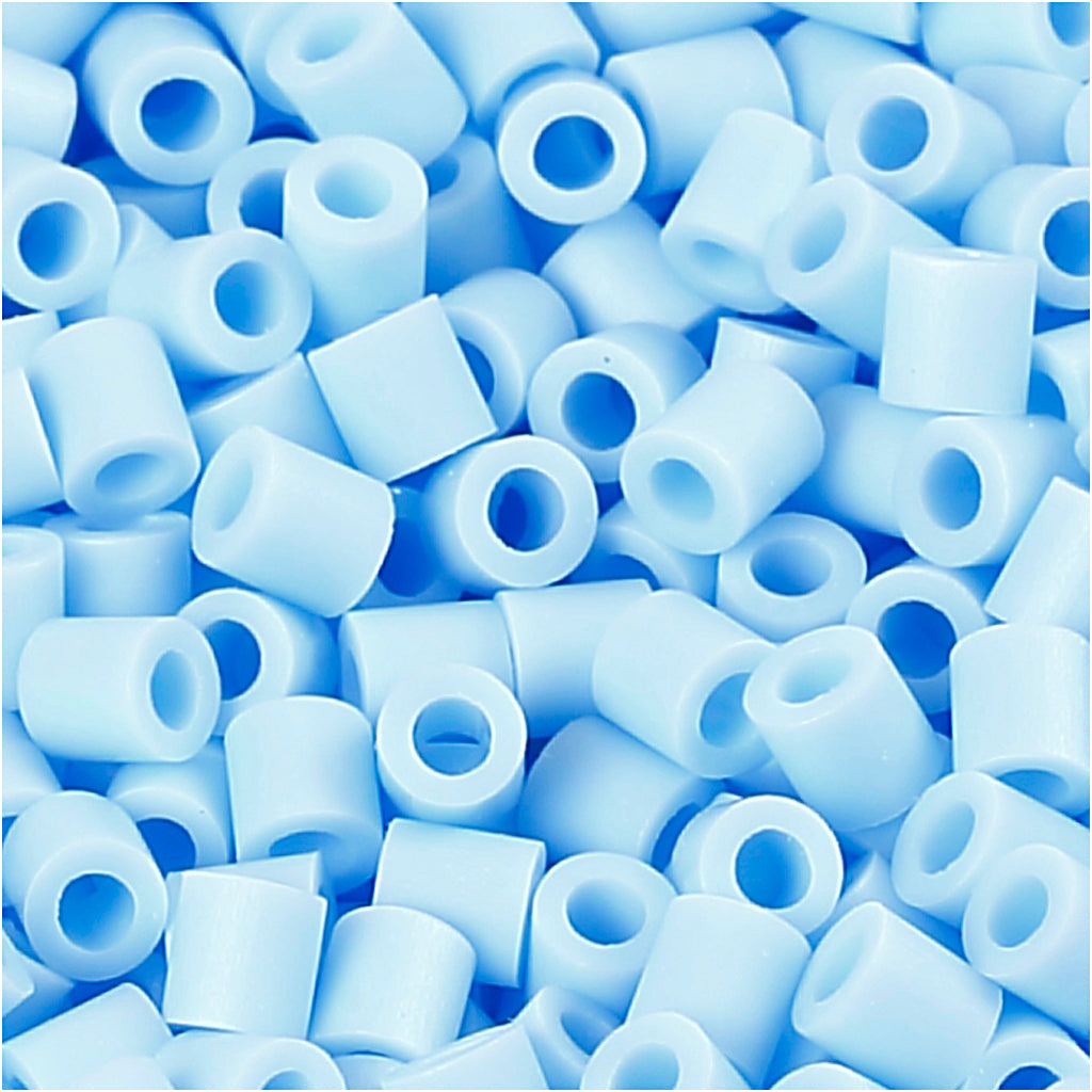 Perles photo Nabbi, taille 5x5 mm, diamètre du trou 2,5 mm, moyen, bleu clair (28), 6000 pièces 1 boîte