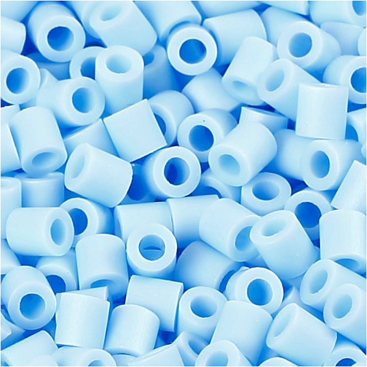 Perles photo Nabbi, taille 5x5 mm, diamètre intérieur 2,5 mm, moyen, bleu clair (28), 1100 pièces 1 boîte