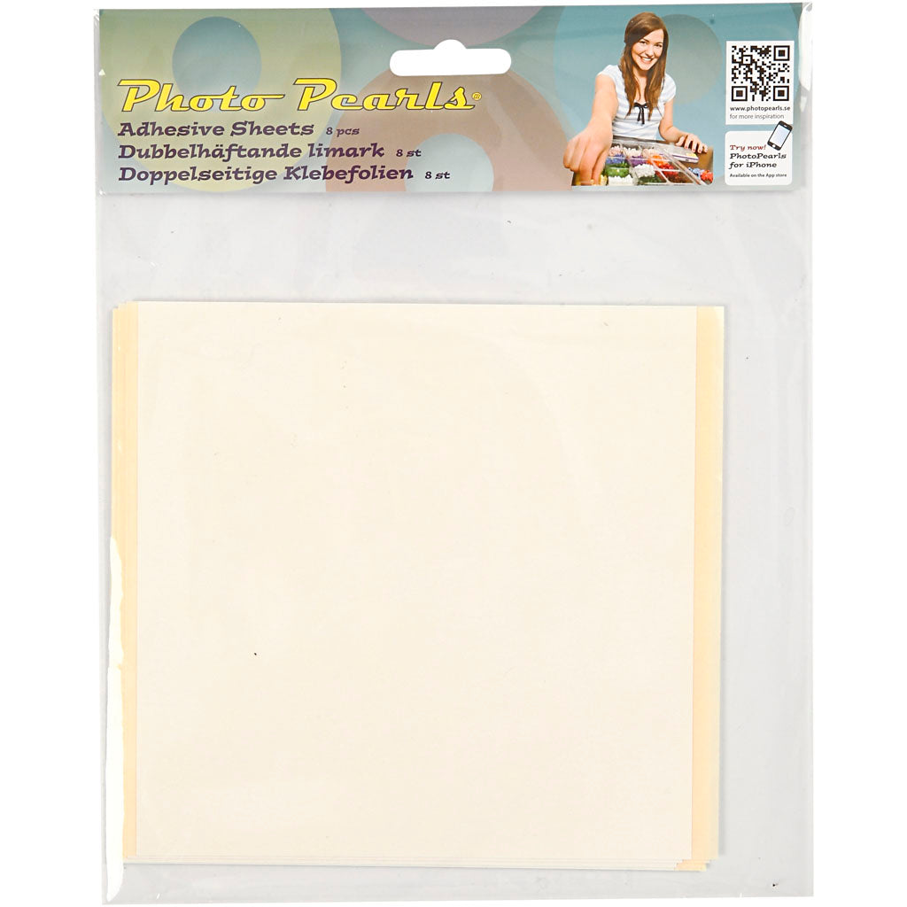 Creativ Company Photo Beads Kleffolie 15x15cm, 8 feuilles