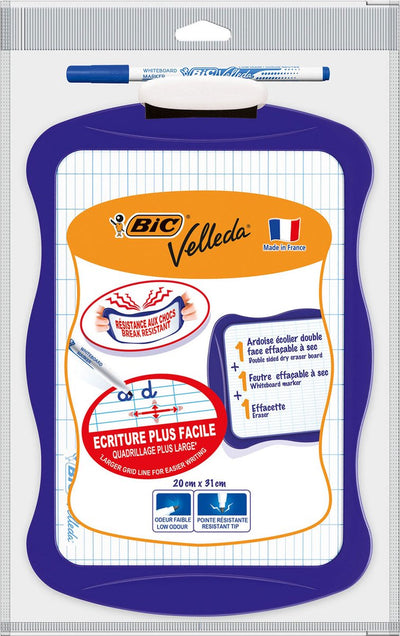 BIC Velleda Whiteboard avec essuie-glace et marqueur