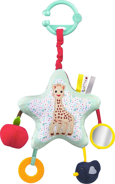 Sophie la girafe étoile d'activités - mobile parc - jouets bébé - 6 activités - dès 0 mois - 40x25x8 cm - multicolore