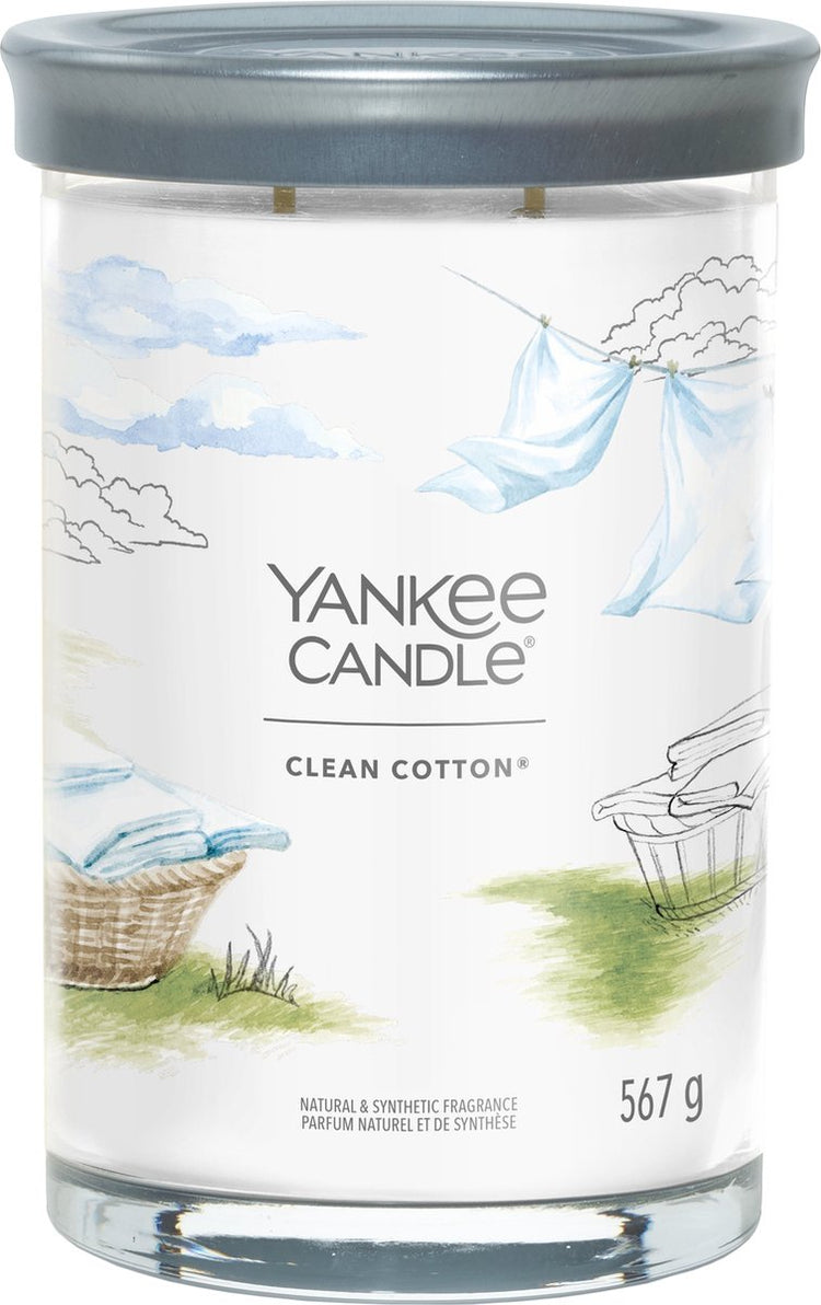 Bougie Yankee - bougie parfumée en coton propre - 100 heures de combustion - deux mèches