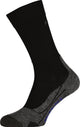 Falke tk2 cool anti-ampoules épais matériau fonctionnel lyocell chaussettes de marche hommes noir - taille 39-41