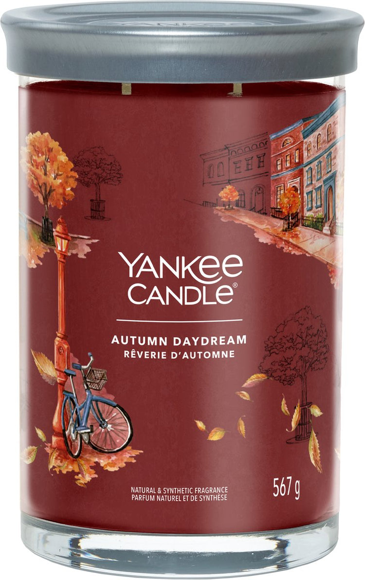 Bougie Yankee - Rêverie d'automne grande bougie parfumée - 100 heures de combustion - deux mèches