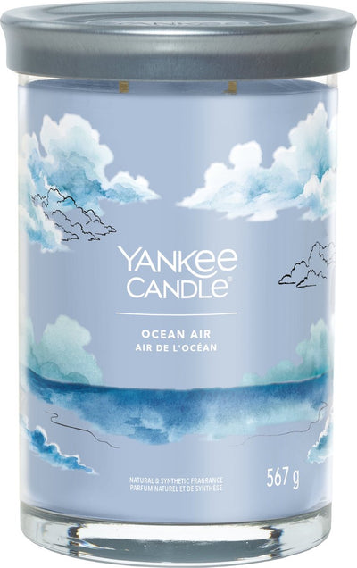Bougie Yankee - bougie parfumée à grand gobelet air océan - 100 heures de combustion - deux mèches