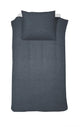 Housse de couette Cendrillon lyn - 1 personne - coton - 140x200 220 cm - anthracite + 1 taie d'oreiller 60x70